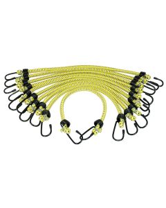KTI73830 image(1) - K Tool International 10PK BUNGEE CORD 3/8IN. X 18IN. GENERAL PURPOSE