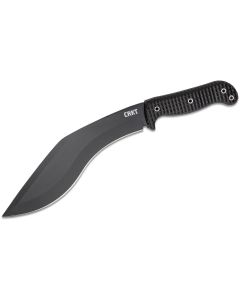 CRK2742 image(0) - CRKT (Columbia River Knife) Kuk 65Mn Carbon Steel Powder Coat Plain Blade Fixed Blade Knife with Sheath Glass-Reinforced Nylon Handle - Black