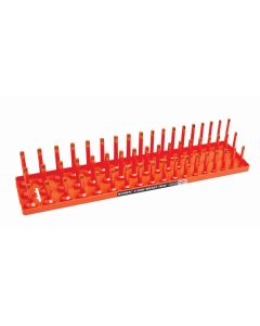 HNE12063 image(0) - Hansen Global 1/2" Metric 3-Row Socket Tray - Orange