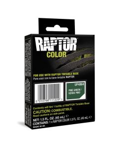 UPO4864 image(0) - U Pol Products RAPTOR UP4864 Raptor Color, 1.5 fl-oz Pouch, Pine Green, 3:1 Mixing, 30 sq-ft Coverage