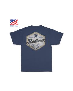 Redback Boots USA Piston Hex Tee Bohemian Blue Med