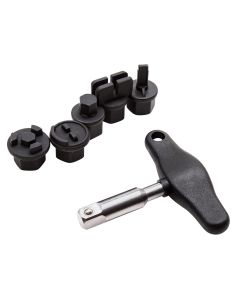 JSP42439 image(1) - J S Products (steelman) 6-Piece Oil Drain Plug Wrench Kit