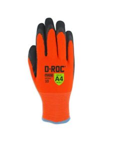 MGLHV550W-9 image(1) - Magid Glove & Safety D-ROC HV550W Waterproof Thermal Coated Work Glove - Cut Level A4, Size 9, Large (1 Pair)