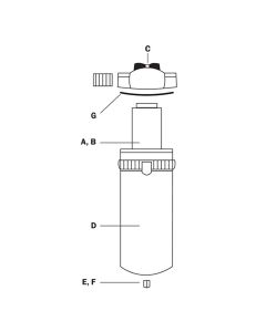 RTC4P060 image(1) - Reading Technologies  4P-060 1-Stage Replacement Filter Element, For Use With Eliminator II 25 scfm Desiccant Dryer