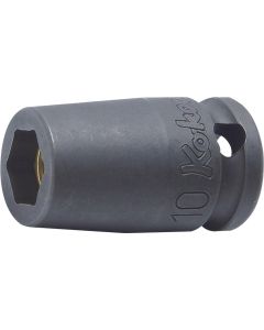 KKN13460M-6 image(0) - Ko-ken USA 13460M-6 3/8 Sq. Dr. Socket 6mm 6 point Length 32mm Self-Tapping screw