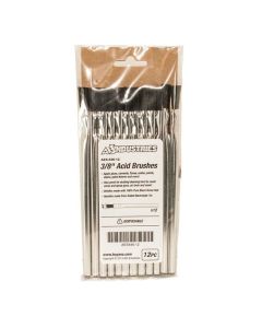 AES546 image(0) - AES Industries 546 Acid Brush, 6 in OAL, 3/8 in Brush, 100% Pure Black Horse Hair, Electrolytic Tin Handle