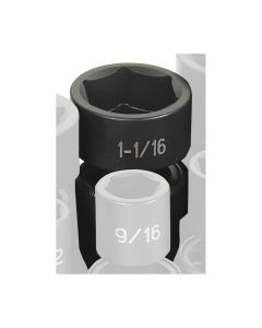 GRE2034U image(1) - Grey Pneumatic 1/2" Drive x 1-1/16" Standard Universal Socket