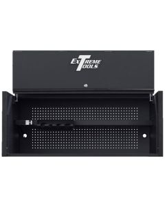 Extreme Tools Extreme Tools RX Series Professional 55"W x 25"D Extreme Power Workstation&reg; Hutch Matte Black, Black Drawer Pulls
