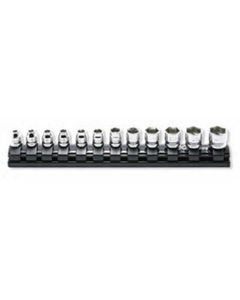 KKNRS2400MZ-12 image(0) - Ko-ken USA 1/4 Sq. Dr. Socket set 4-14mm 6 point Z-series 12 pieces