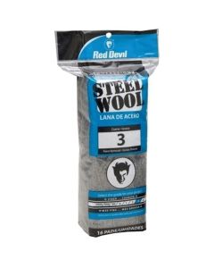 Red Devil Inc 0316 Paint Varnish Removal Abrasive Wool, #3 Grade, Steel