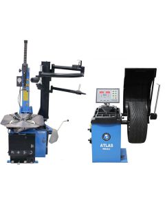 ATETCWB-COMBO4 image(0) - Atlas Automotive Equipment Atlas Equipment TC755EZ Rim Clamp Tire Changer + WB49-2-PRO Wheel Balancer Combo Package (WILL CALL)