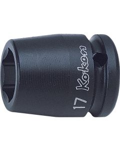 KKN14400M-17 image(0) - Ko-ken USA 14400M-17 1/2 Sq. Dr. Socket 17mm 6 point Length 38mm