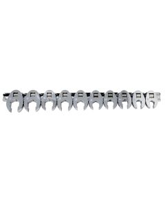KTI27300 image(1) - K Tool International Crowfoot Flare Nut Set Metric 10 Piece 3/8 Inch Drive