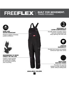 MLW262B-LR image(3) - Milwaukee Tool FREEFLEX Insulated Bib Overalls