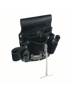 KLE5179S image(0) - Klein Tools Tool Pouch, Water-Repellent Bag with Snap Clip, 7.5 x 7 x 3.5-Inch