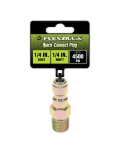 LEGPW3571 image(1) - Flexzilla Pressure Washer Quick-Connect Plug, 3/8" Body x 3/8" FNPT, Steel