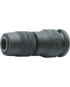 Ko-ken USA 13142-D6.3 3/8 Sq. Dr. Adaptor 1/4 For 1/4H Bit Length 45mm Locking Quick release