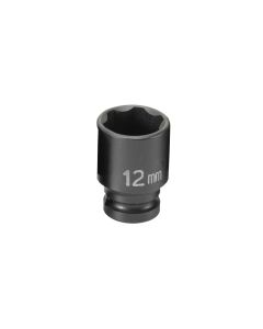 Grey Pneumatic SOC 12MM 1/4D IMP 6PT