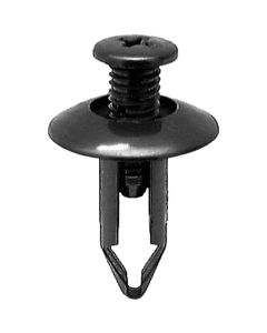 AVC20348 image(0) - AUVECO 20348 Push-Type Screw-Type with Closed End Type 2 Retainer, 20 mm Dia Head x 22 mm L Stem, Nylon, Black
