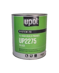 UPO2275 image(0) - U Pol Products 2275 National Rule High Build Primer, 1 gal Tin, Black, 4:1 Mixing