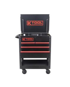 KTI75118 image(2) - K Tool International Service Cart 35 in. Premium 4 Drawer 500 lb. (Matte Black)