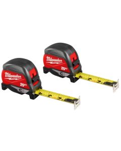 Milwaukee Tool 25Ft Magnetic Tape - 2 Pack