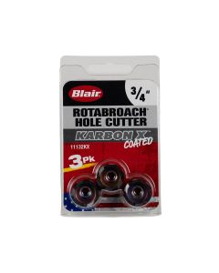 BLR11132KX image(0) - Blair 3/4" Karbon X Rotabroach Cutters - 3PK (11132KX)