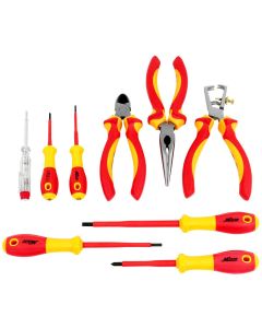 MIL1305-EV-02 image(0) - Milton 9-Pc Insulated Tool Set (Screwdrivers, Phillips Head Screwdrivers, Pliers, Inspection Pens)