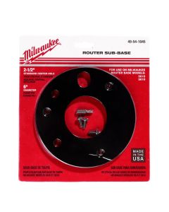 Milwaukee Tool 6" Diameter, 2-1/2" Center Hole Sub-Base