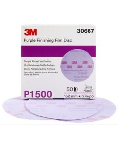 3M Hookit Abrasive Disc 260L 6" P1500 50 pack