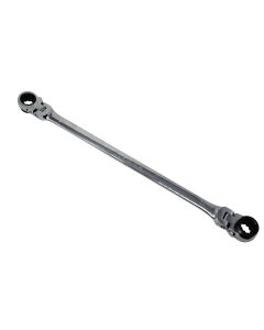 KTIXDDB21X22 image(1) - K Tool International Wrench 21mm x 22 mm Ratcheting Reversible Double Box Universal Spline 90 Tooth