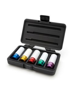 J S Products (steelman) 1/2-Inch Drive Sleeved Impact Socket Set, 5-Piece