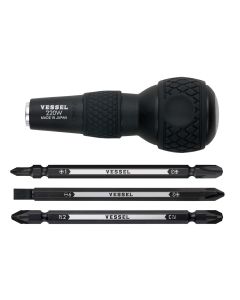 Vessel Tools Ratcheting Ball Grip Screwdriver
