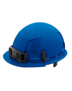 MLW48-73-1224 image(1) - Milwaukee Tool BOLT Blue Front Brim Vented Hard Hat w/6pt Ratcheting Suspension (USA) - Type 1, Class C