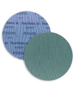 Sunmight USA Corporation Sunfoam 97225 Grip-On Polishing Disc, 6 in, 3000 Grit, Silicon Carbide, Hook and Loop Attachment