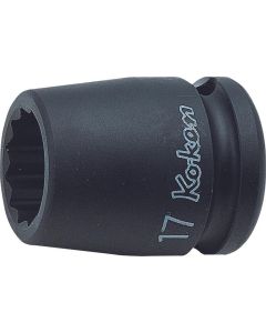 KKN14405M-8 image(0) - Ko-ken USA 14405M-8 1/2 Sq. Dr. Socket 8mm 12 point Length 38mm