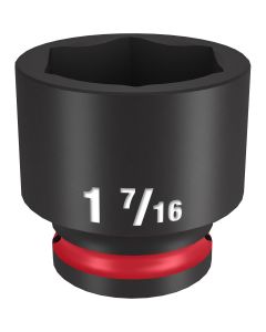 MLW49-66-6217 image(0) - Milwaukee Tool SHOCKWAVE Impact Duty  1/2"Drive 1-7/16" Standard 6 Point Socket