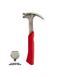MLW48-22-9019 image(8) - Milwaukee Tool 12oz Smooth Face Hybrid Claw Finish Hammer
