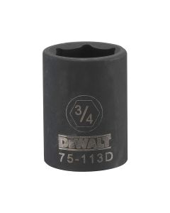 DEWALT 6 Point 1/2" Drive Impact Socket 3/4" SAE