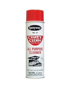 SWI31 image(0) - Sprayway Inc. Crazy Clean SW031 All Purpose Cleaner, 20 oz Aerosol Can, White Foam