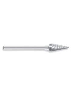 HTCSM-51 image(0) -  SM-51 Solid Carbide Burr, Pointed Cone Shape, 22 Degree Angle, Single Cut