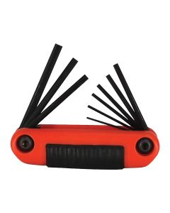 EKL25912 image(1) - Eklind Tool Company 9-Piece SAE Ergo-Fold Hex Key Set