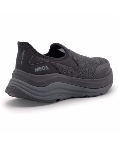 MCFMC115-7-5EE image(2) - Mega Comfort ERGO Delta Slip-On CT - Men's Low Top Shoes - CT|EH|SF|SR - Black / Forged Iron - Size: 7.5 - 2E - (Extra Wide)