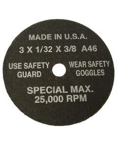 SGT94900 image(1) - SG Tool Aid Cut-Off Wheels 3" x 1/32" x 3/8" Hole-5 Per Display Card