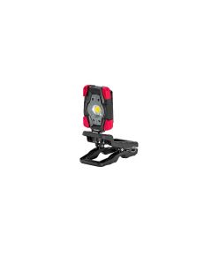 COS31258 image(1) - COAST Products CL10R 1150 Lumen Rechargeable Dual Power Rotating LED Magnetic Clamp Light - Black/Red