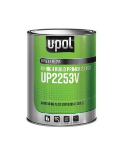UPO2253V image(0) - U Pol Products SYSTEM 20 UP2253V High-Build 2K Multi-Purpose Primer, 1 gal Tin, Gray, 4:1 Mixing, High-Build