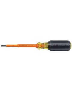 KLE6013 image(0) - Klein Tools 3/16-Inch Cabinet Screwdriver, 3-Inch Round Shank