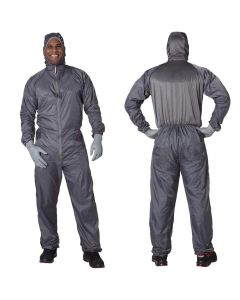 EMM520062PLAIN image(3) - EMM Specilaties Colad BodyGuard 520062 Spray Overall, 3X-Large, Gray, Nylon Taffeta 190T/1% Carbon Thread, Elastic Waist