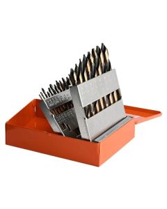 KNK15KK10 image(1) - KnKut KnKut 15 Piece Mechanics Length Step Point Drill Bit Set 1/16"-1/2" by 32nds