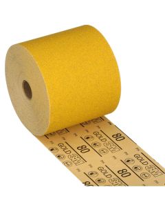 MMM02775 image(0) - 3M  Stikit Gold Sheet Roll 02775, 80D, 4-1/2-inch x 25 yd (115mm x 23 m)